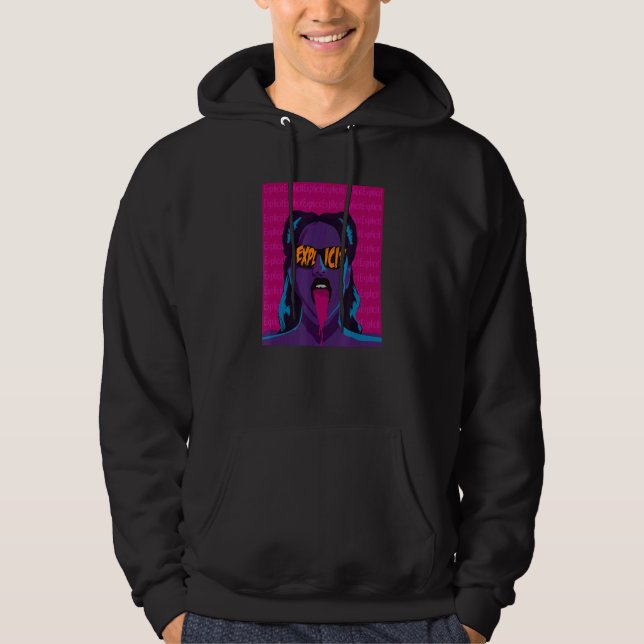 Veste À Capuche Contenu explicite fille triste esthétique Edgy Str (Devant)