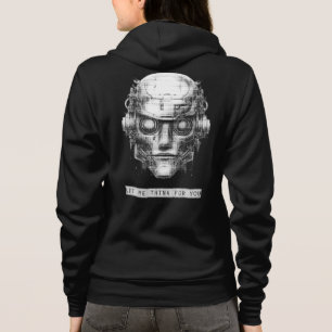 Veste À Capuche Contrôle de l'esprit Cyberpunk Robot avant et arri