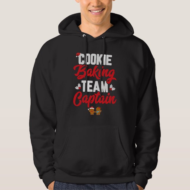 Veste À Capuche Cookie Baking Team Captain Funny Matching Family C (Devant)