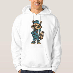 Veste À Capuche Cool Gangster Raccoon - Vêtements de rue urbains A