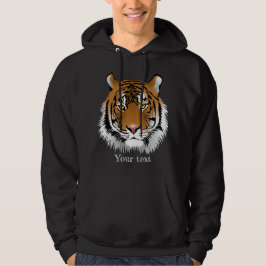 Veste À Capuche Cool graphique animal sauvage personnalisé noir
