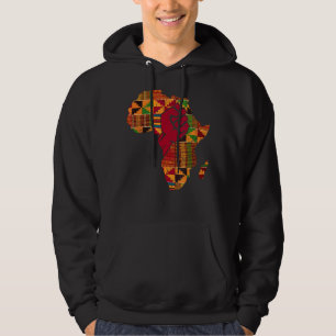 Veste À Capuche Cool Kente Cloth Art Hommes Femmes Afrique Carte P