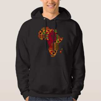 Veste À Capuche Cool Kente Cloth Art Hommes Femmes Afrique Carte P