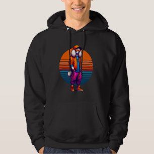 Veste À Capuche Cool Poodle Chien Moderne Style Urbain Sunset Retr