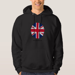 Veste À Capuche Cool Royaume-Uni Illustration du drapeau