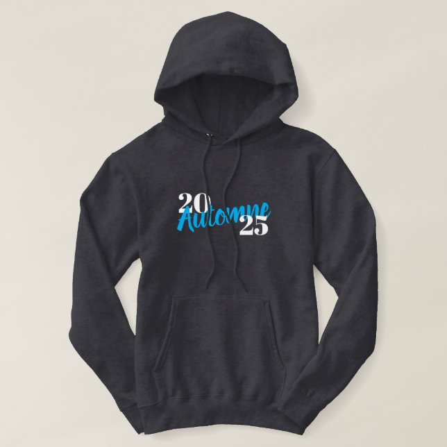 Veste À Capuche cool typographie française personnalisable : Autom (Design devant)