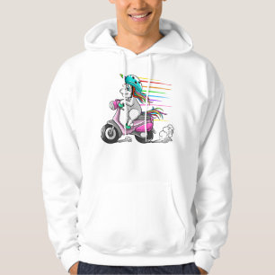 Veste À Capuche Cool Unicorn équitation Scooter Funny Horned Ho