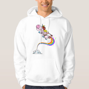 Veste À Capuche Cool Unicorn Jetpack Rainbow Funny Horned Horned H