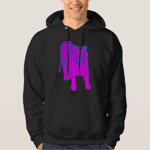 Veste À Capuche COREY TIGER Années 80 RÉTRO TIGER DEBOUT HOODIE RO