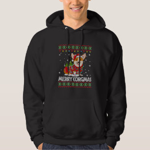 Veste À Capuche Corgi Chien Joyeux Corgmas Père Noël Corgi Mauvais