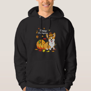 Veste À Capuche Corgi Thanksgiving Pour Chien 550