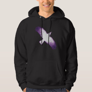 Veste À Capuche Corneille blanche et violette