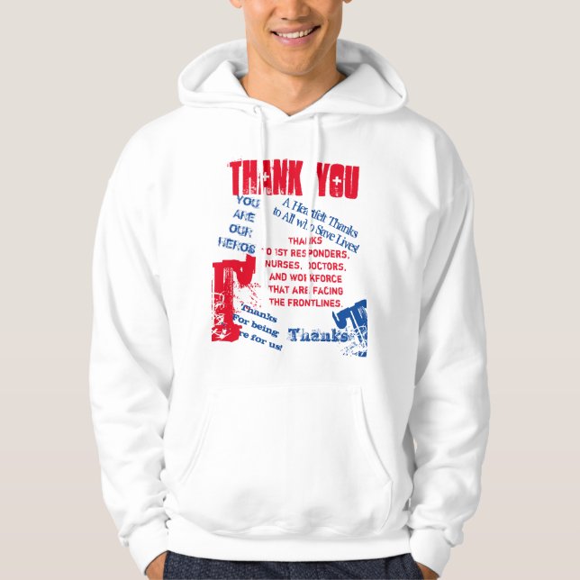 VESTE À CAPUCHE CORONA VIRUS (Devant)