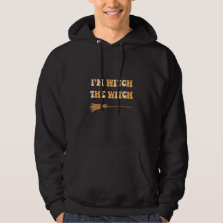 Veste À Capuche Costume de couple d'Halloween Je suis avec la sorc