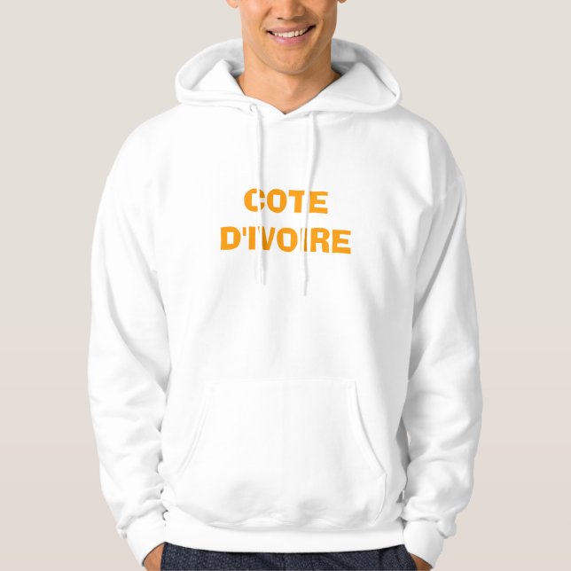 VESTE À CAPUCHE COTE D'IVOIRE (Devant)