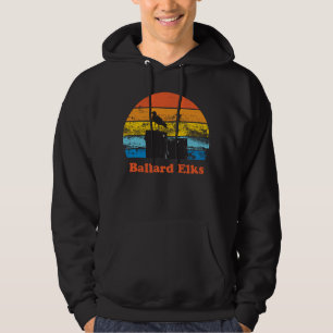 Veste À Capuche Coucher de soleil rétro et mouette