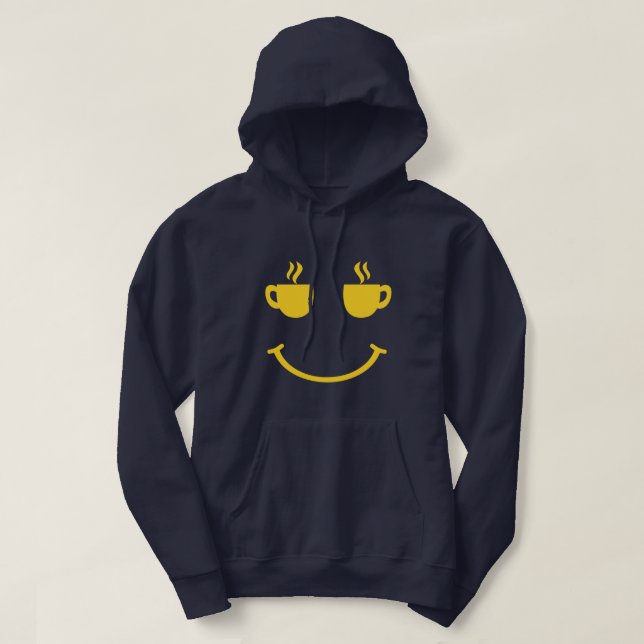 Veste À Capuche Coupe de café sourire (Design devant)