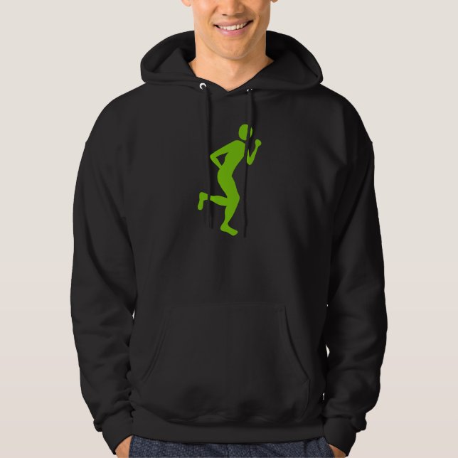 Veste À Capuche Coureur (Homme) - Martian Green (Devant)