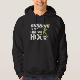 Veste À Capuche Courir Est Mon Bon Coureur D'Heure