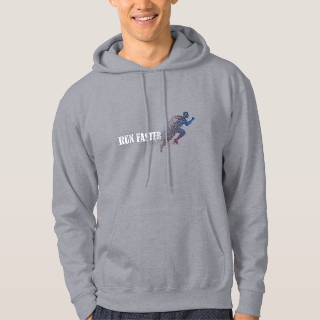 Veste À Capuche Courir plus vite  (Devant)