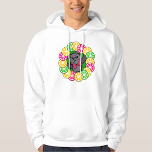 Veste À Capuche Couronne de pamplemousse rose et d'agrumes Kawaii