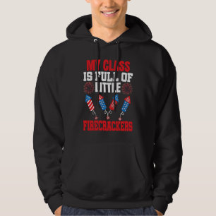 Veste À Capuche Cours Du 4 Juillet Plein De Feux D'Artifice Patrio
