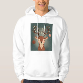 Veste À Capuche Cozy Christmas Deer with Ornaments and Lights