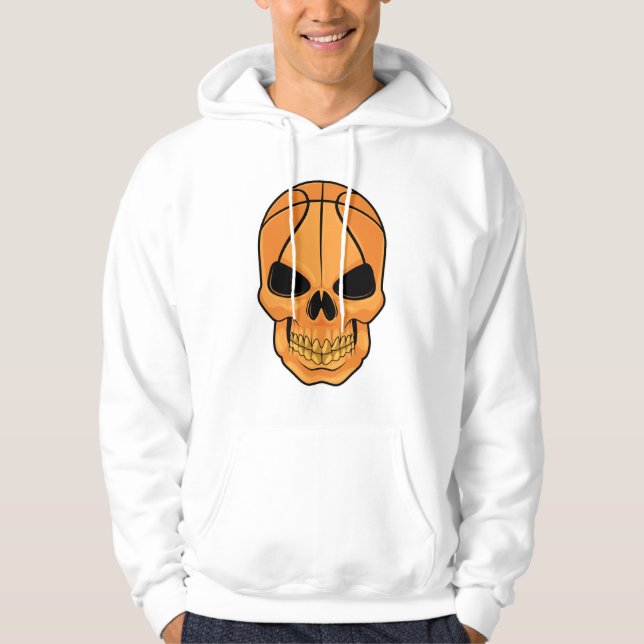 Veste À Capuche Crâne avec tête de basket (Devant)