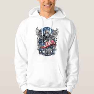 Veste À Capuche Crâne de serpent patriotique Liberté Bête Hybride 