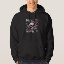 crâne entouré de tournesol, T-shirt