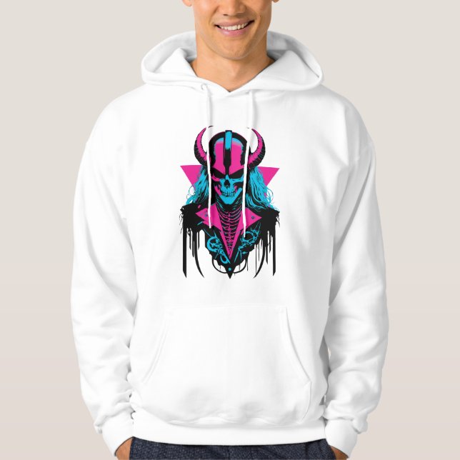 Veste À Capuche Crâne zombie vibrant (Devant)