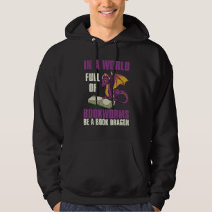 Veste À Capuche Creature Mythique Cute Bookworm Livre Dragon Readi