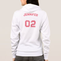 Créer un nom de joueur Numéro de Jersey Femmes Zip
