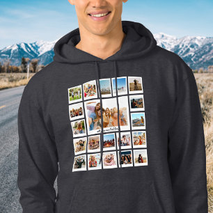 Veste À Capuche Créez Votre Propre Collage De 20 Photos Personnali