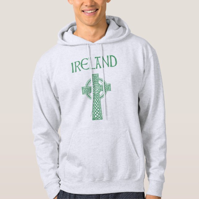 Veste À Capuche Croix celtique de l'Irlande (Devant)