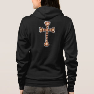 Veste À Capuche Croix chrétienne avec des pierres de "ambre" ou d