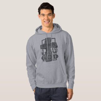 Veste À Capuche Croix chrétienne du Christ en gris pierre