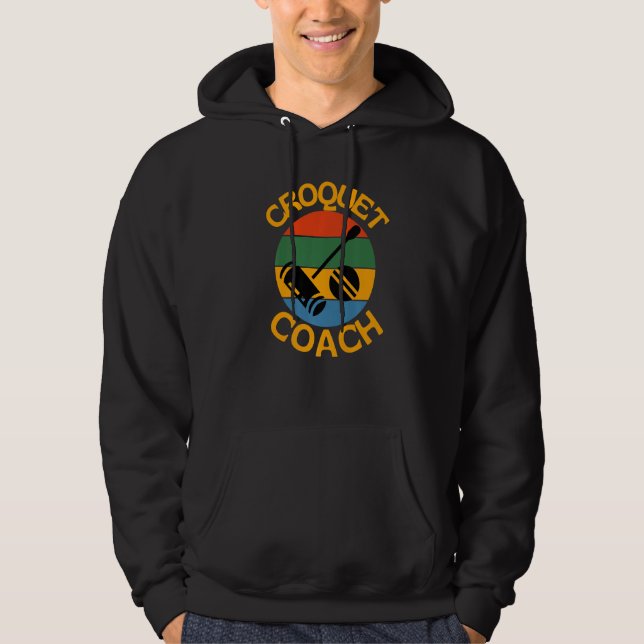 Veste À Capuche Croquet Coach Teach Croquet For Teachers Pros And  (Devant)