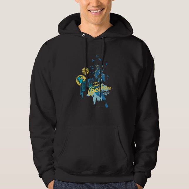 Veste À Capuche Croquis Carnet Batman Gotham Guardian (Devant)