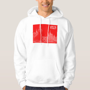 Veste À Capuche Croquis rouge de la cathédrale St Basile de Moscou