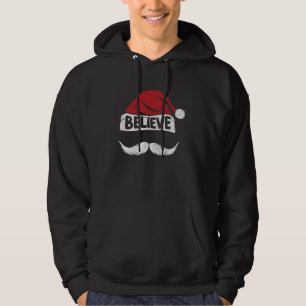 Veste À Capuche Croyez Santa Hat Mustache drôle Vêtements de Noël
