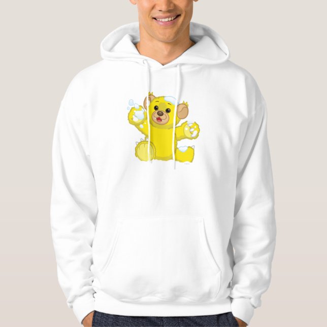 Veste À Capuche CUB pelucheux jaune (Devant)