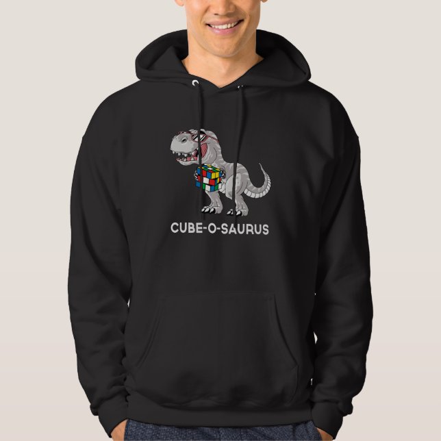 Veste À Capuche Cube o saurus  Competitive Speed Cubing Dinosaur (Devant)