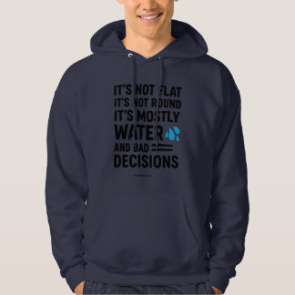 Veste À Capuche Custom Name/Text “Mostly Water & Bad Decisions”