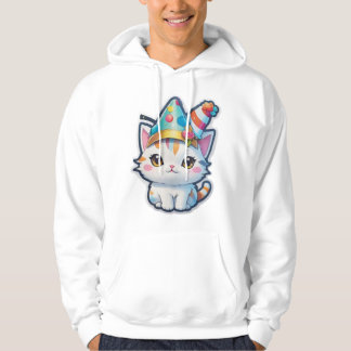 Veste À Capuche Cute cat organise une fête du Nouvel An