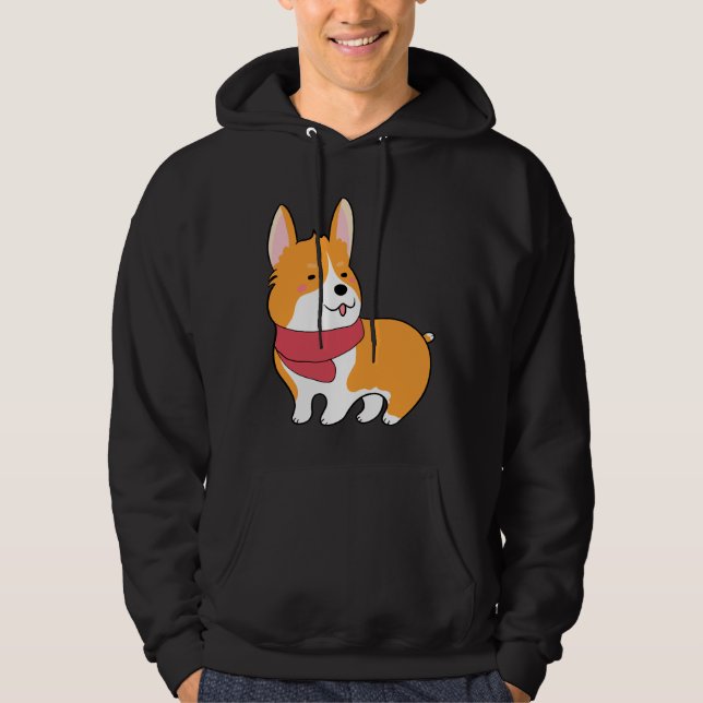 Veste À Capuche Cute Corgi  527 (Devant)