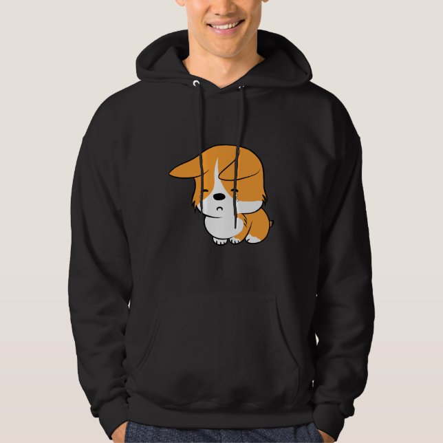 Veste À Capuche Cute Corgi 733 (Devant)