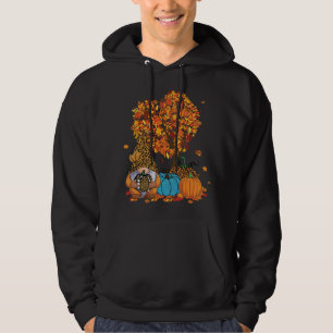 Veste À Capuche Cute Gnome Leopard Citrouille Tree Feuilles automn