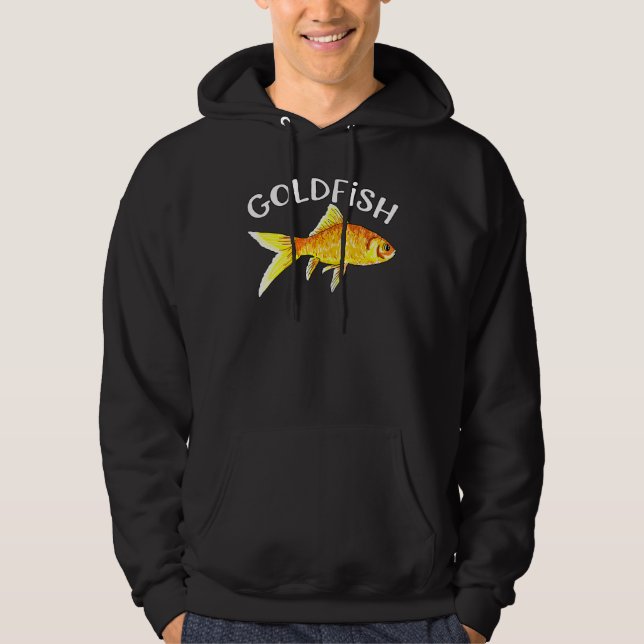 Veste À Capuche Cute Goldfish Aquarium d'eau douce Poisson papa pa (Devant)