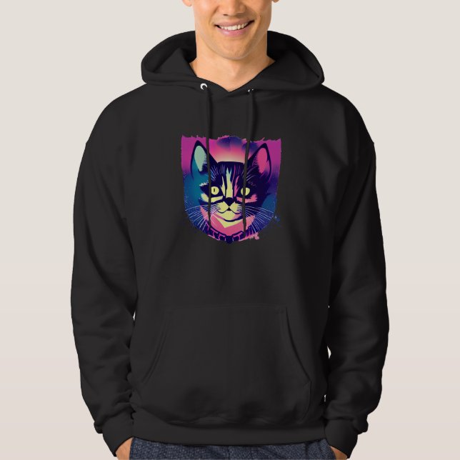 Veste À Capuche Cute Grunge Kitty Cat Animal  Kitty Cat (Devant)